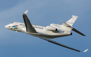 Bild: 16730 Fotograf: Uwe Bethke Airline: Volkswagen Air Services Flugzeugtype: Dassault Aviation Falcon 8X